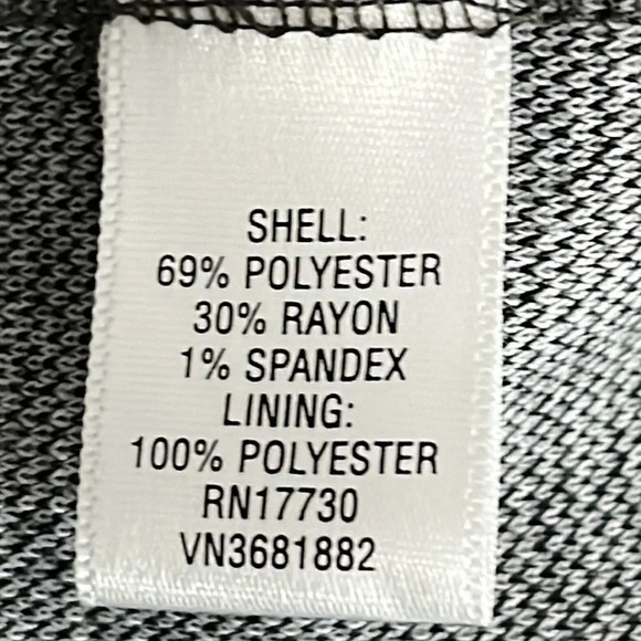 Liz Lange Maternity For Target Chevron Knee Length Dress Belted - Size Large - Picture 5 of 6